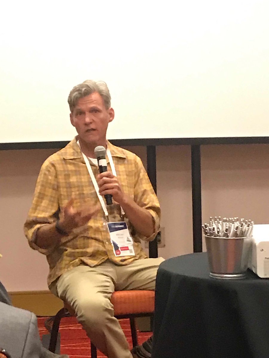 kowyatt's tweet image. Michael Bishop kicking off this session about digital preparedness during emergencies by explaining his work with the @codefortampabay brigade. #cfasummit #hurricanepreparedness