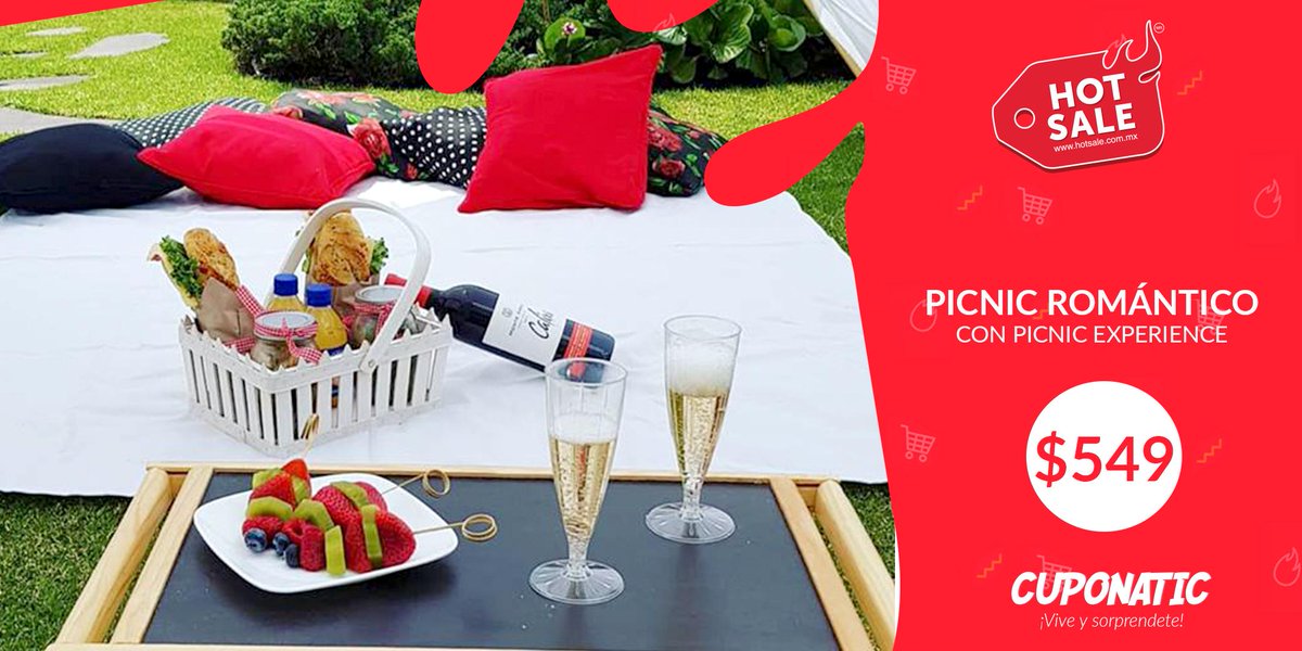 ¡Celebra el amor con el @hotsalemx🔥! 

Sorprende a tu pareja con un picnic romántico😍, ¿quieres saber más? #DaElClic y #RegalateTodo 
👉 bit.ly/2YTEsb2