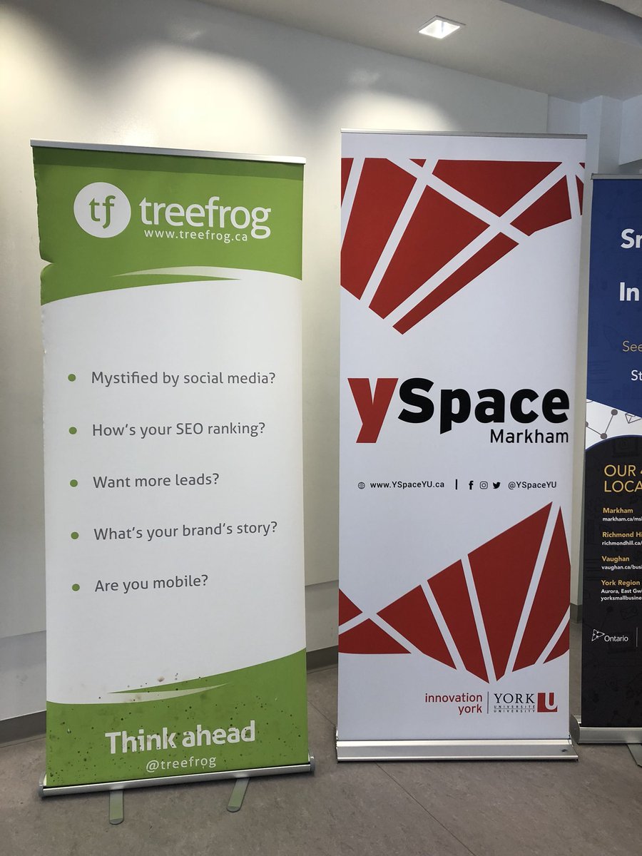 Treefrog's tweet photo. We’re at @YSpaceYU for tonight’s marketing strategy and planning workshop! Can’t wait to chat with all the startups. #FounderFundamentals #TFevents https://t.co/wjBxW76IhS