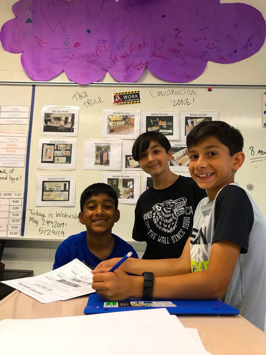 JosephVPhil's tweet photo. Our own little @WeWork office is full steam ahead with all sorts of projects! Ending our year as innovative as ever in room 225. @CardinalRidgeES https://t.co/VD6rmUV2sO