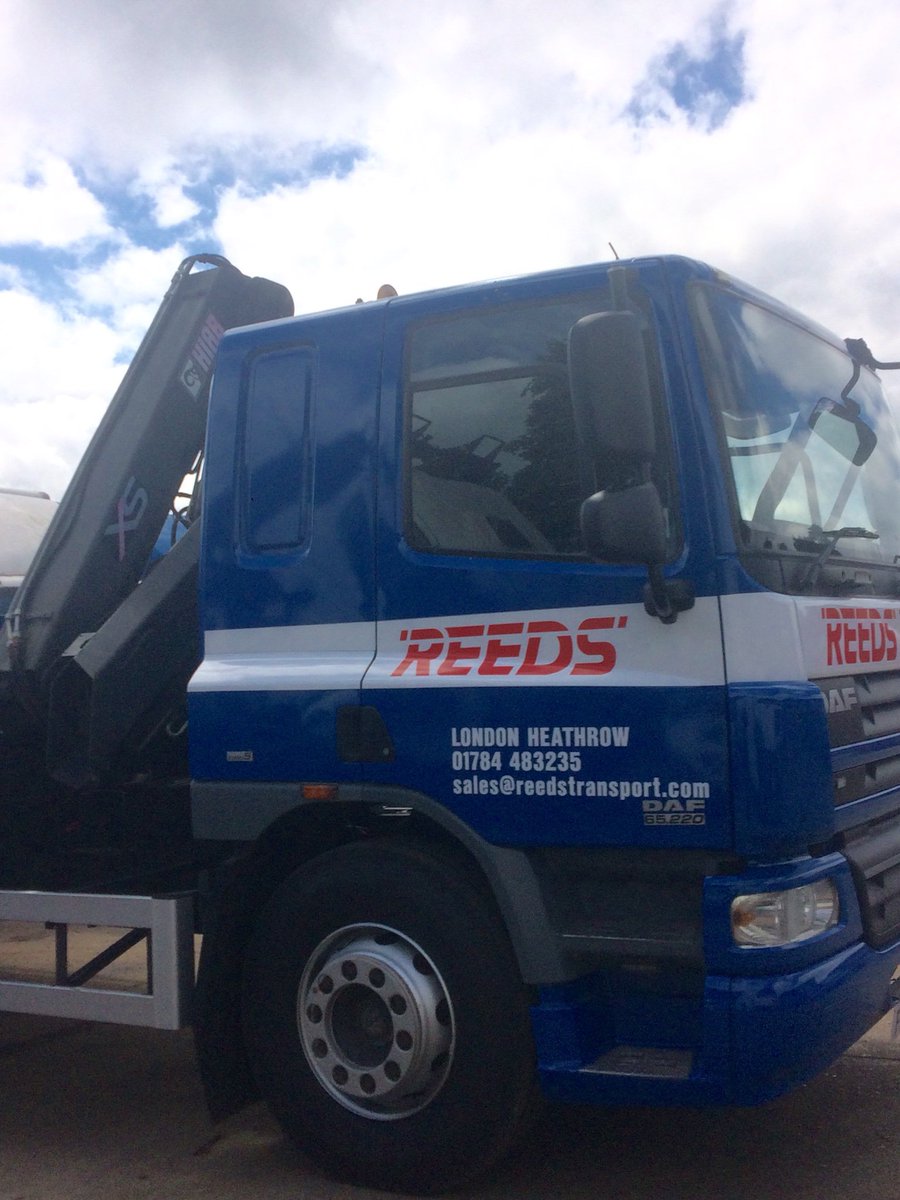 Reeds have 7.5 and 18 tonne Hiab vehicles, with fully certified drivers