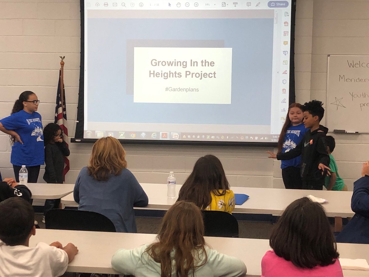 joannecconte's tweet photo. Our BF superstars presenting their grant project called “Growing in the Heights”. Madelyn Valentin-Strickland was the teacher who taught and supervised this project! https://t.co/IS27NmMhLV