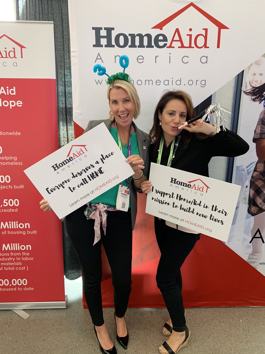 RobinKeesal's tweet photo. @homeaidamerica and @HomeAidIE hanging out at @PCBC_TheShow #PCBC2019 and celebrating HomeAid’s 30th anniversary #homeaidimpact https://t.co/LxsLt2sscy