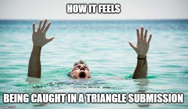 jitzscreen's tweet photo. feels like drowning..lol #gotrain #trianglesubmission https://t.co/BEiyK5eqUQ