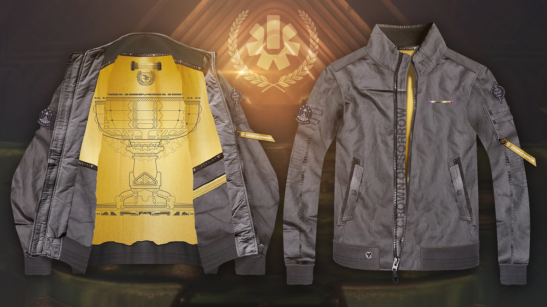 dmg04 on X: This is the Bungie Rewards raid jacket for Crown of Sorrow.  I've been telling everyone who sits near me, almost every day, that I am  going to get this