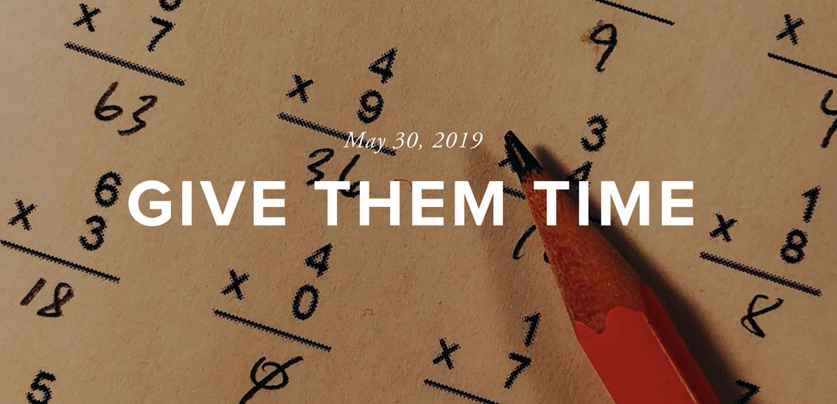 We end our day's highlight of @hsg_hi with a powerful piece by fellow <a href="/dulcy_dianne/">Dulcy Dawson</a>. Our fellows understand their students best and Dulcy nails it with her blog titled "Give Them Time". #HSGHI bit.ly/2JMojB1