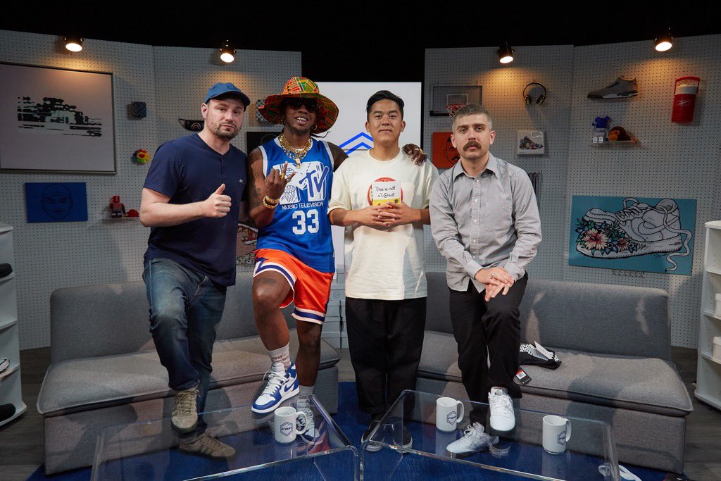 fullsizerunshow's tweet photo. .@bobbyhundreds came on the show and chatted about sneaker collabs, streetwear struggles, and a whole lot more. 

WATCH: https://t.co/zqBGYs3JFt https://t.co/uaxynpjPT4