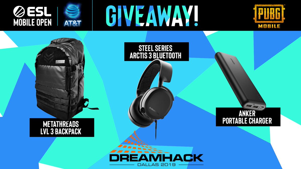 ESLPUBGMOBILE's tweet image. The #ESLMobileOpen Season 1 Finals arrive this Sunday! 

Want to win a #PUBGMOBILE themed backpack set? Take your chance at being 1 of 4 winners by entering here: esl.gg/dh-pubgm