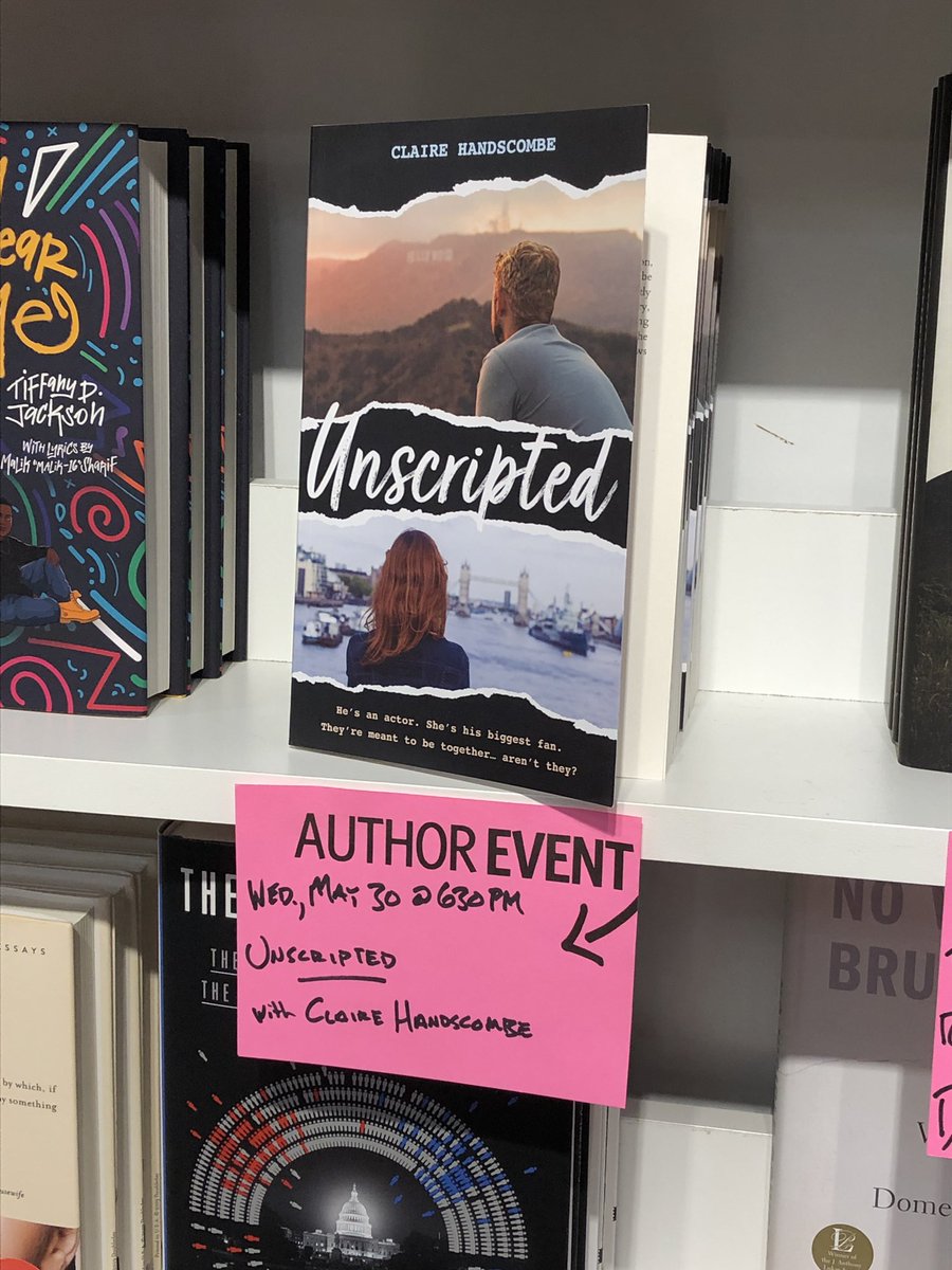 JessieA_7's tweet photo. I knew her when! Now seen out in the wild! Exciting #unscriptednovel @bookishclaire https://t.co/QwTR7rszWB