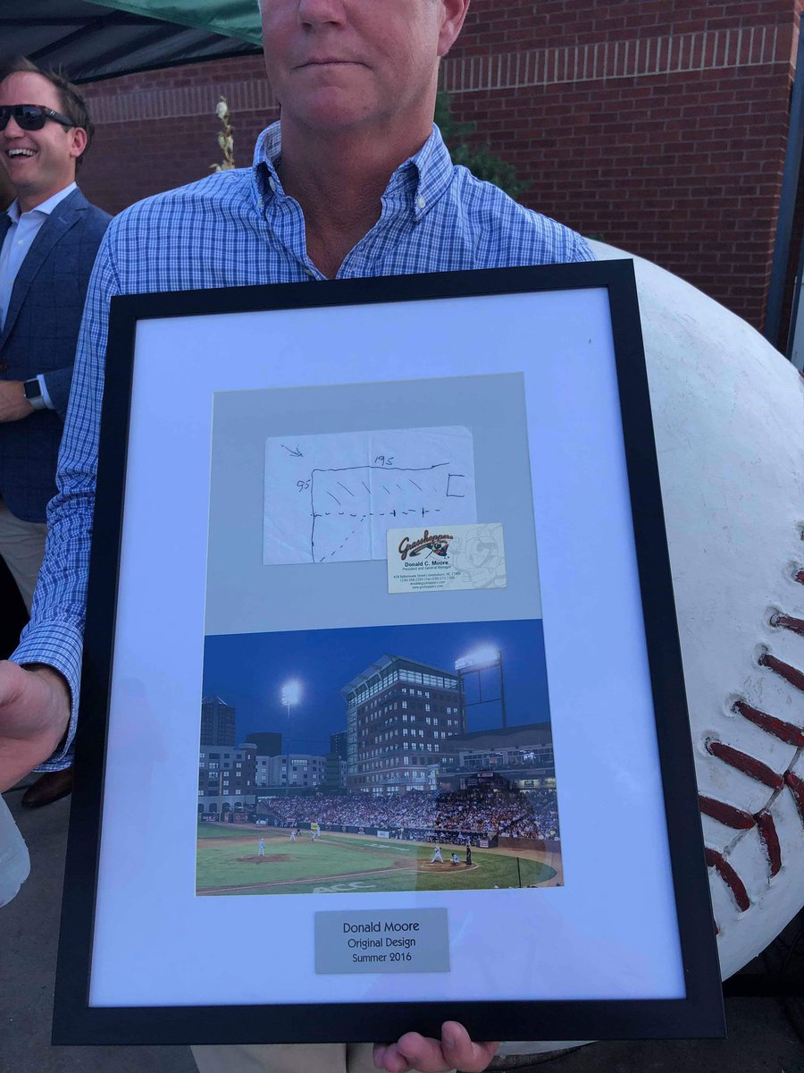 greensborocity's tweet photo. Big crowd for the groundbreaking of the Slugger Project at the @GSOHoppers Stadium in @DowntownGSO #soGSO #growGSO #TeamGSO https://t.co/ZItvYD8LPc