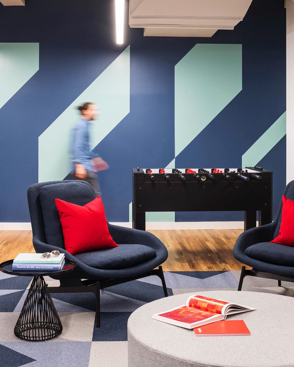 The Shapes take the city. Check out Inside Shapes in this bold &amp; bright Big Apple interior. Credit: Dan Mazzarini, BHDM Design and 📷: Adam Kane Macchia