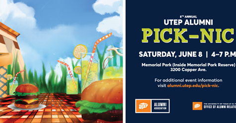 utepnews's tweet photo. Tomorrow is the last day to purchase tickets to our UTEP Alumni PICK-NIC! Kick off the summer on June 8 at Memorial Park. Get your tickets at https://t.co/yRL9E8zZaA. ⛏ #UTEPPICKNIC https://t.co/9YD3RSaqFj