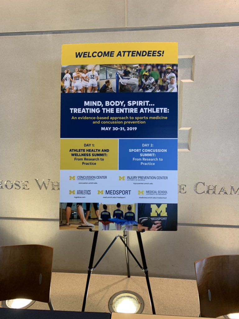 Oreadbum's tweet photo. Thanks for a great day 1 ! @UMichAthMed @UM_MedSport @JohnAGrant3 @drasheeshbedi #LeadersAndBest #honored to be a part of this conference. https://t.co/Mbh14bjwHZ