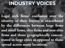 Just like the global legal industry, #legaltech market's clientelle is so fragmented and diverse :) 
Here is the source: buff.ly/2I87ayj

#venture #lexircle