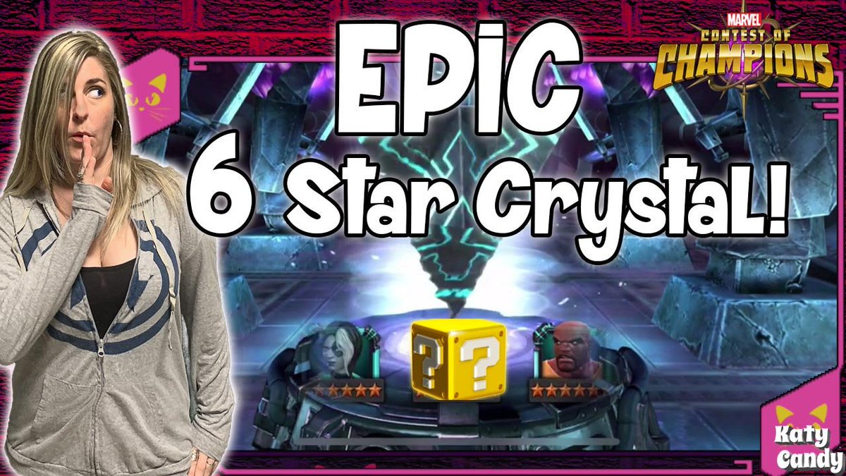 KatyCandy16's tweet photo. Epic 6* #CrystalOpening! Will @MarvelChampions grant me something good, or will I get #kabammed? Come find out! #MCoC #ContestofChampions 
https://t.co/8eeOUFajQH https://t.co/sIckVOGHxF