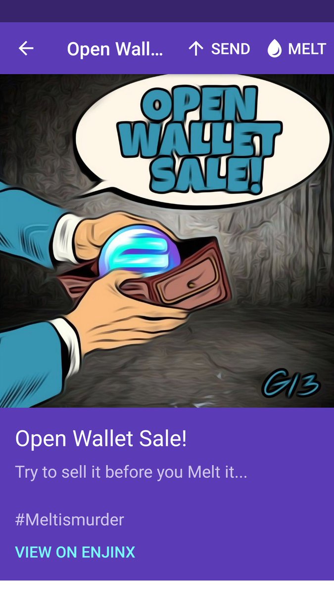 G13CryptoGalery's tweet photo. Open Wallet Sale
#mintcompetition #kriptomat #enjin #erc1155 https://t.co/C6zA6XJBqo