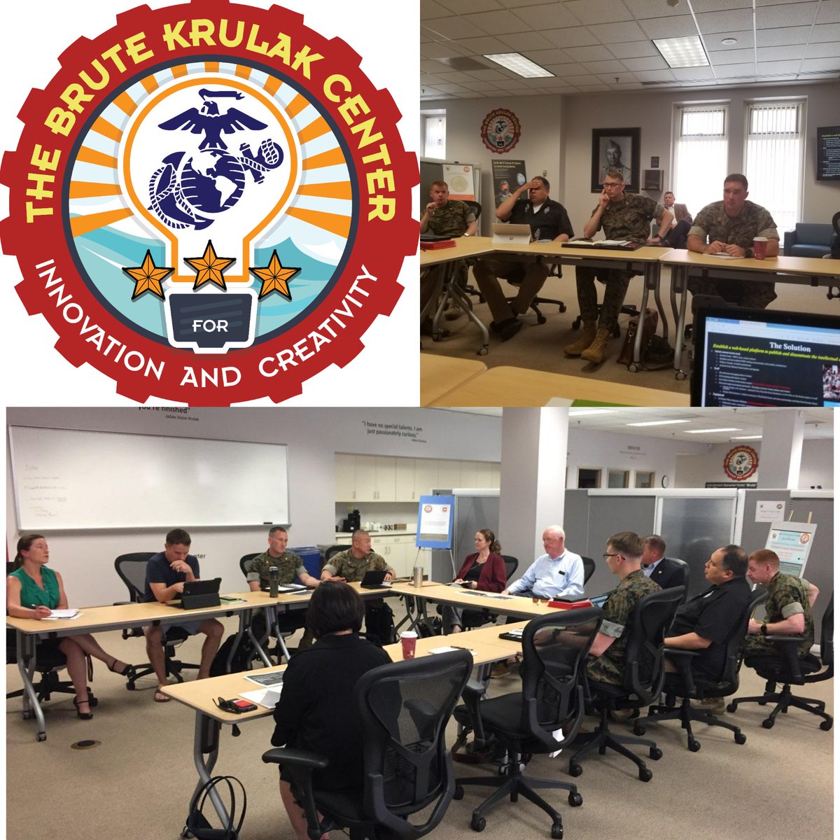 How do you change/improve the <a href="/USMC/">U.S. Marines</a> approach to #PME?

First, get the most creative professionals together in the same room... <a href="/AdamYang2005/">Adam Yang</a> <a href="/AMDuncan0/">Austin Duncan</a> <a href="/EndersGalley/">Enders Galley</a> <a href="/johnsonr/">Dr. Rebecca Johnson</a> <a href="/drbvaler/">Valeriano</a> @leonasach <a href="/MCUFoundation/">MCU Foundation</a> <a href="/MC_UPress/">MCUPress</a> &amp; LtGen Mills, USMC (ret)

#ItsHappening

#GetReady