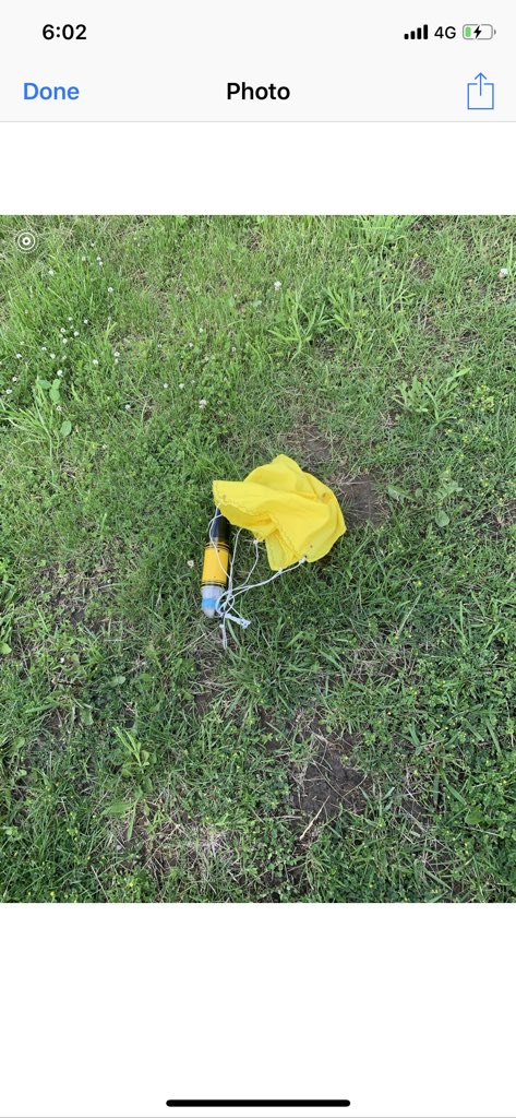 BREAKING NEWS!!! I just got off the phone with Matthew DuBois, Jerry Belk who found the ROCKET sensor with parachute just short of KC Airport! This is huge. Due to this miracle we will now have 10 Hz data for the entire flight inside EF4 tornado and 3D animation of its flight!