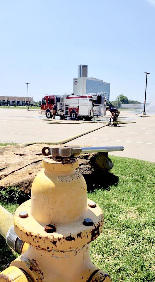 TulsaFirePIO's tweet photo. Engine 29, C Platoon crew, put in some time training today. They are getting Trevor Kennedy ready for his Relief Driver Exam #PhotoCreditNelsonOjeda #TFDEngine29 #TFDDistrict3 #TFDReliefDriverTraining https://t.co/vnMhr48XbI