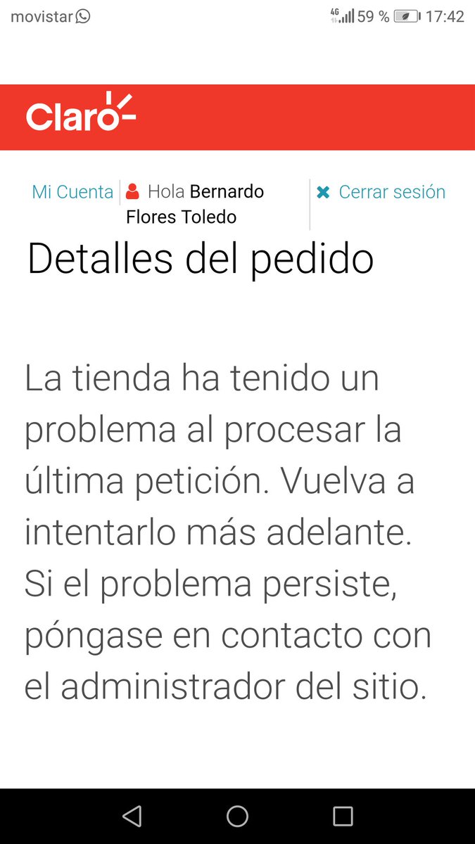 flower_77_84's tweet photo. @miclaro_cl hola realice una compra por la tienda claro el día 28 de mayo y aun no tengo respuesta del pedido 202422398192 https://t.co/bUjqoQvpQP