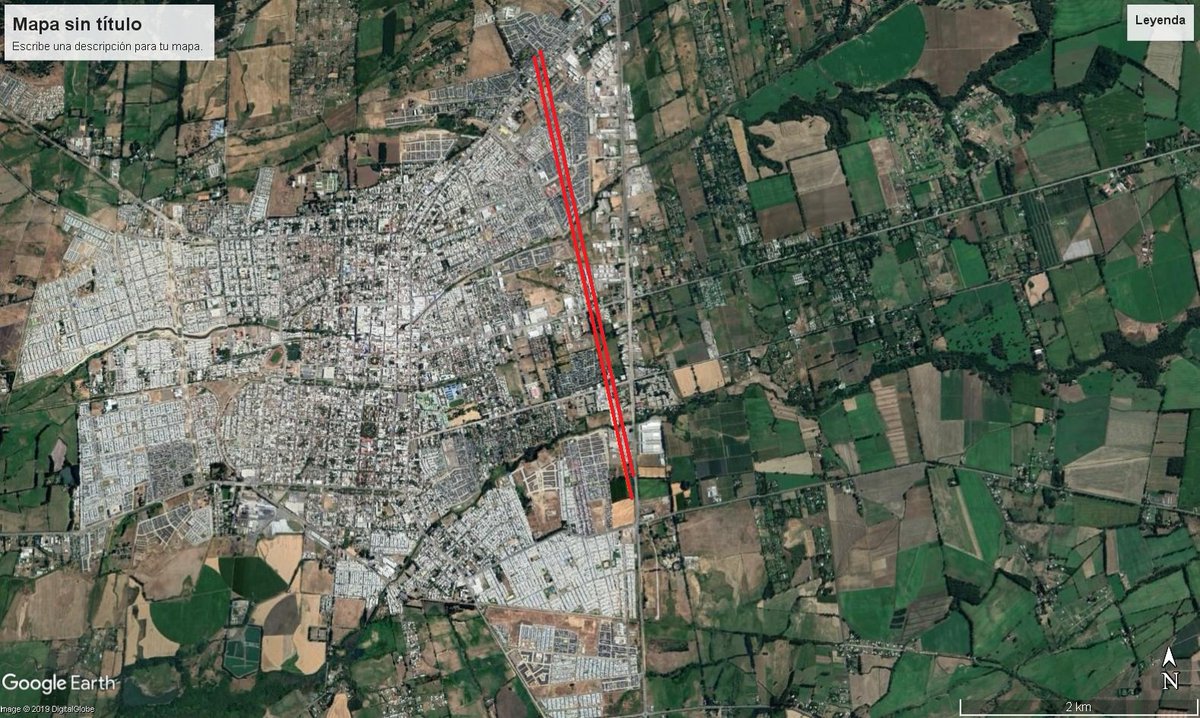 LosAngelesCL's tweet photo. Zona aproximada del paso del Tornado, hasta ahora se informa de 4 heridos y clases suspendidas en colegios municipales mañana 31-05 https://t.co/OTqEkQxvJY