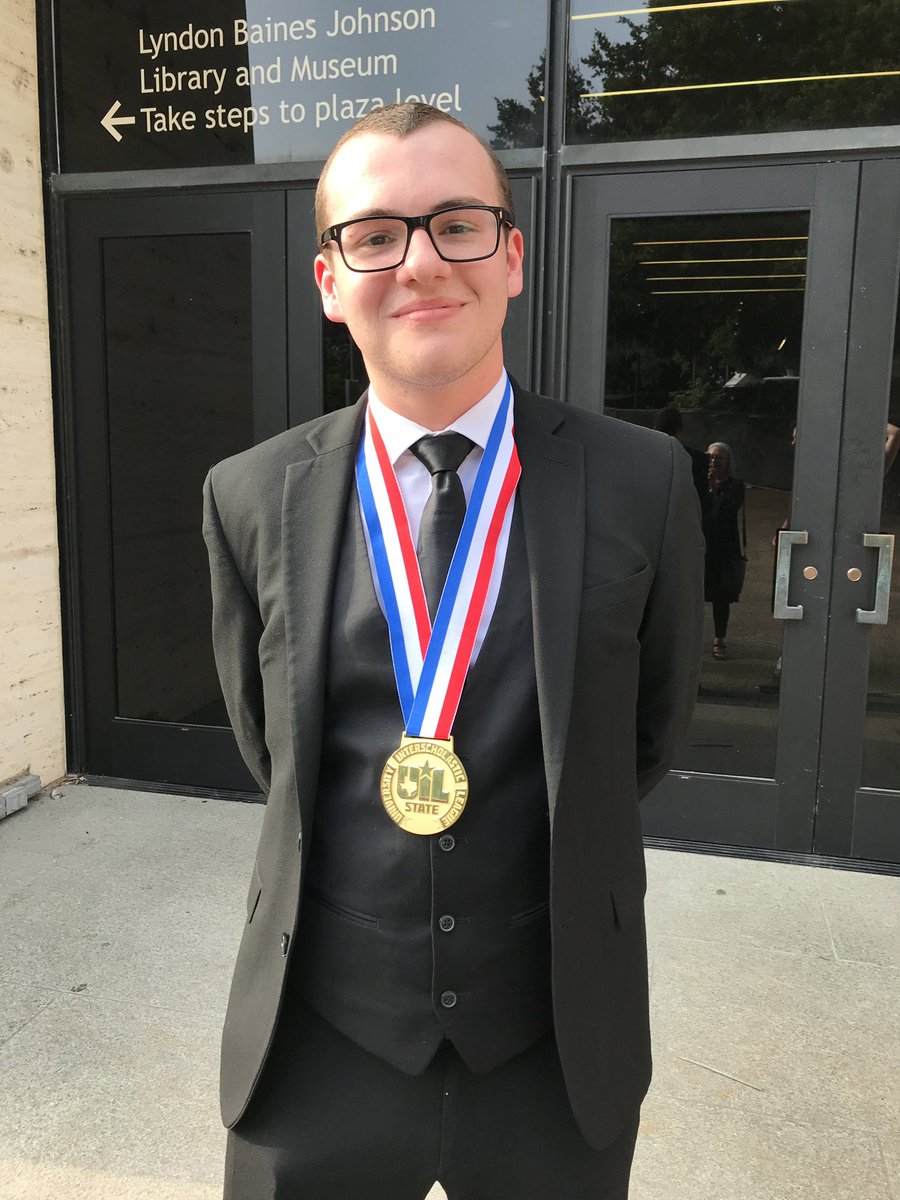 Your newest 3A Prose State Champion... Matt Floyd!!! Matt graduates tomorrow! We’re trying to figure out a way to keep him for another year... he will be missed!