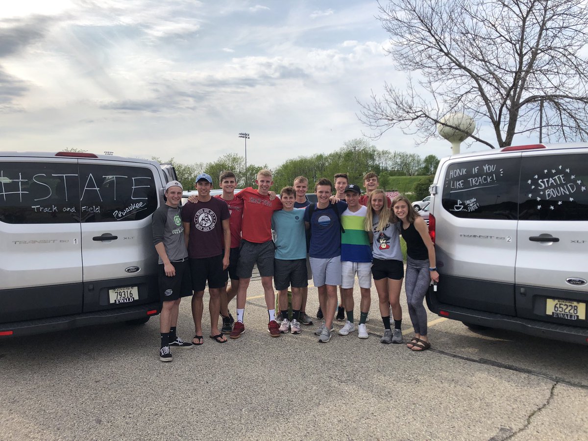 Off to La Crosse for the <a href="/wiaawi/">WIAA</a> State Track meet! What a crew! Wish them luck! #roadtostate #statebound <a href="/wiaawistate/">WIAA State Tournaments</a> #piratepride