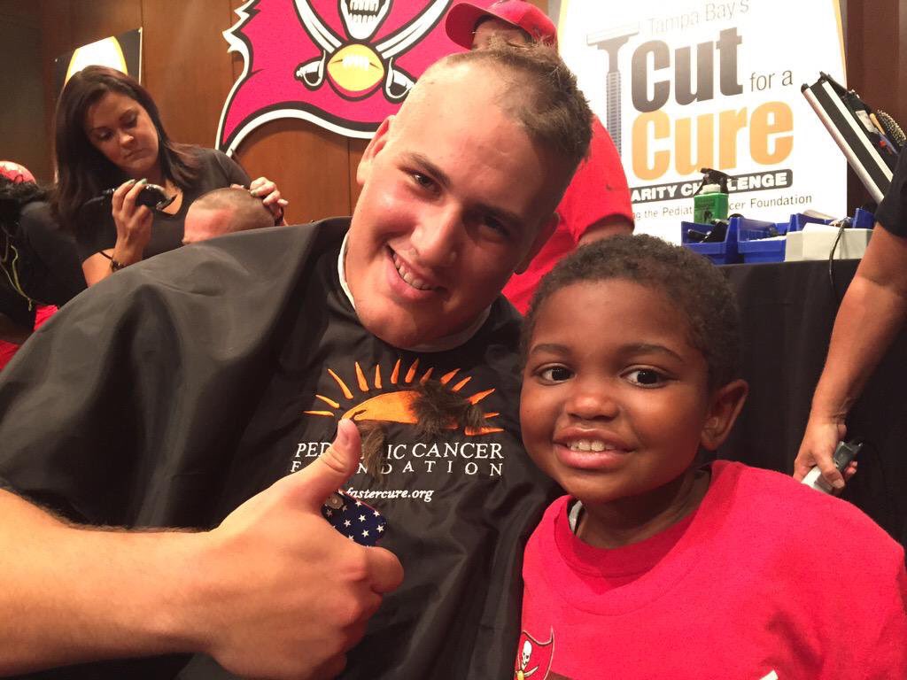 TampaBayTre's tweet photo. Wasn’t at this year’s #CutForACure event today, but I certainly wanted to still shoutout the @Buccaneers for putting it on like they always do.
Such a great cause to get involved with. Some incredible stories & smiles over the years. Was amazing to be a part of it last year! https://t.co/44DF2CNdht