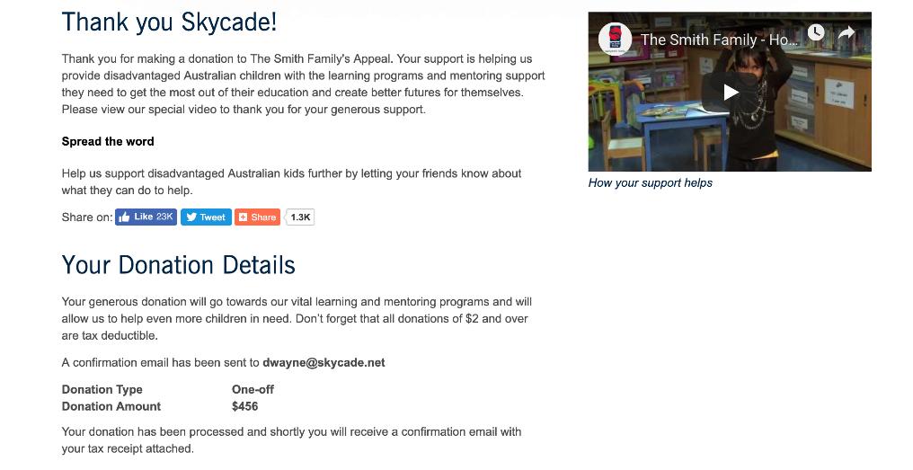 JackMasseyWelsh's tweet photo. We managed to raise $456 AUD with the #LarryGang suffix on @PlaySkycade! 🥳 Thanks to everyone who bought it! Donation made to a charity of Larry's choice. 👍 https://t.co/XKCL1Rx0MR