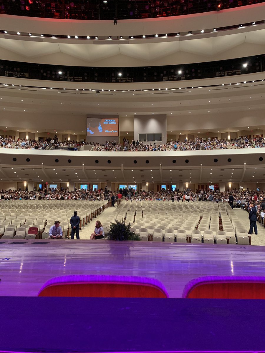 It’s GO TIME!  The CHS class of 2019 is set to graduate tonight and the house is filling up!