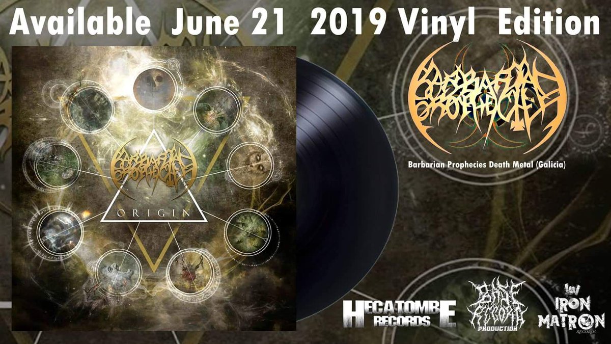 BPband_official's tweet photo. June 21, Origin 12" vinyl edition Base Record Production | @hecatombe_recs | Iron Matron Records
#vinyladdict #vinylrevival #vinylio #metal #music #oldschool #lugo #galicia #spain #hamburg #germany #new #album #Origin #hecatomberecords #baserecords #IronMatron https://t.co/QXYgMXMzH2