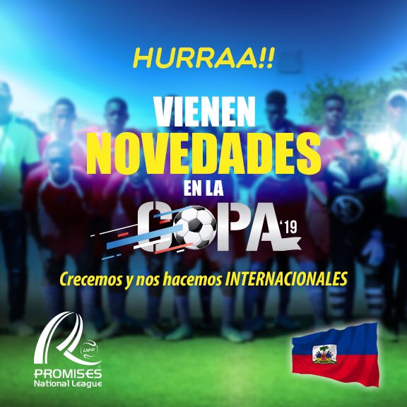promises_league's tweet photo. .....Buscamos crear competiciones de alto nivel.... 💪🏼⚽️......seguimos innovando en el Fútbol Base de RD
🔹
Adivina qué será ❓
🔹
#copa2019 #unica #porelfutbolrd #competiciones #denivel #promisesleague #internacional https://t.co/LfT37x76S9