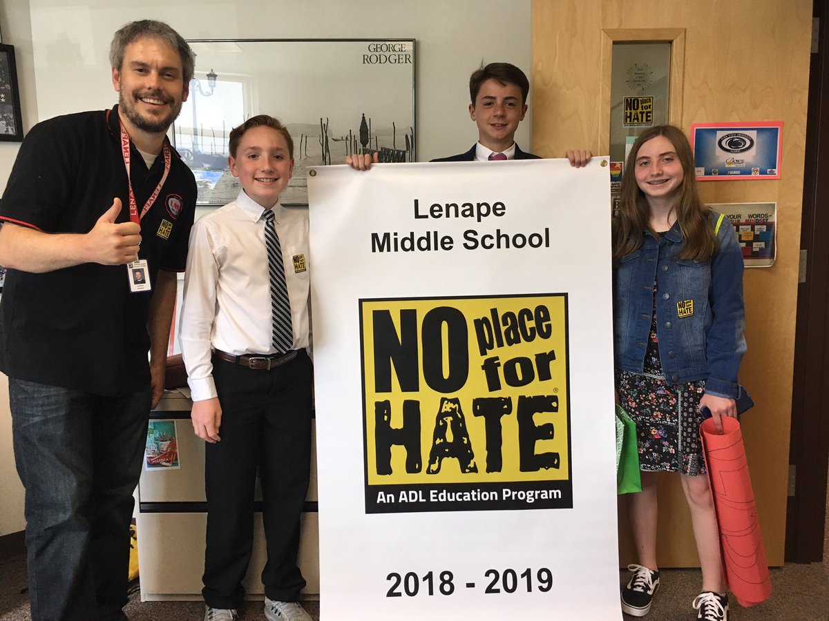 Lenape designated a NO PLACE FOR HATE school by the ADL-3rd year in a row!  #Lenapepride
