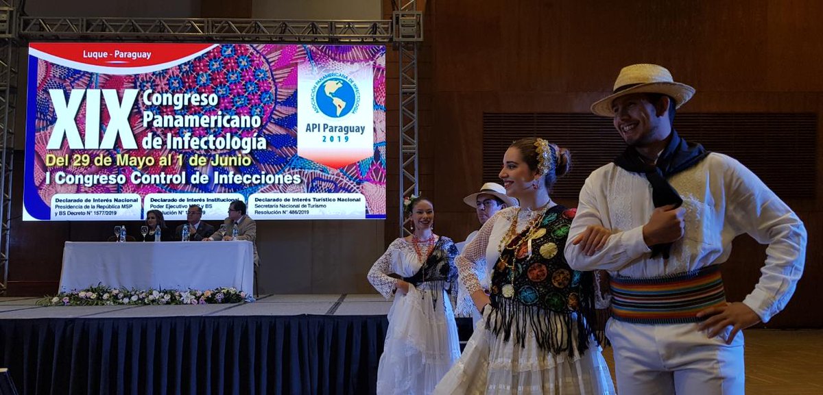 vigisaludpy's tweet photo. AHORA | Arranca XIX Congreso Panamericano de #Infectología
 
Acto de apertura con presencia del Ministro de Salud Pública, Dr. @MazzoleniJulio, en Centro de Convenciones de la Conmebol. Con profesionales del ámbito de la salud y estudiantes.
#API2019
#CongresoAPI
#APIParaguay2019 https://t.co/SfEYr7oSeu