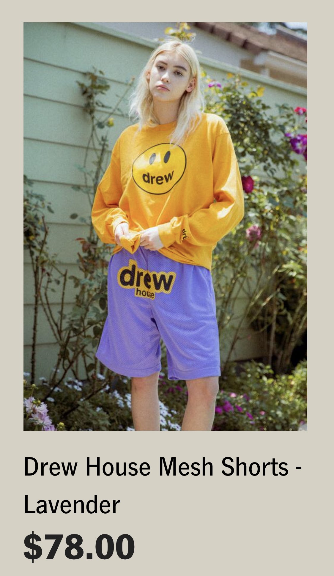 Justin Bieber Crew no Twitter: 正規品の人気商品 drew house shorts ショートパンツ