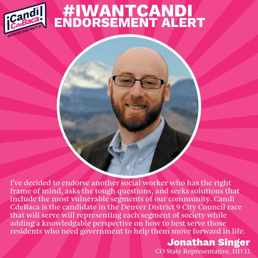 CandiCdeBacaD9's tweet photo. #EndorsementAlert! I’m honored to receive the support of these strong #progressive voices who fight for the people at the state level. Thank you, @SenadoraJulie, @BriannaForHD27, @Singer4BoCo, &amp;  @EmilyForCO! #VoteByJune4 https://t.co/l56ivirkuS
