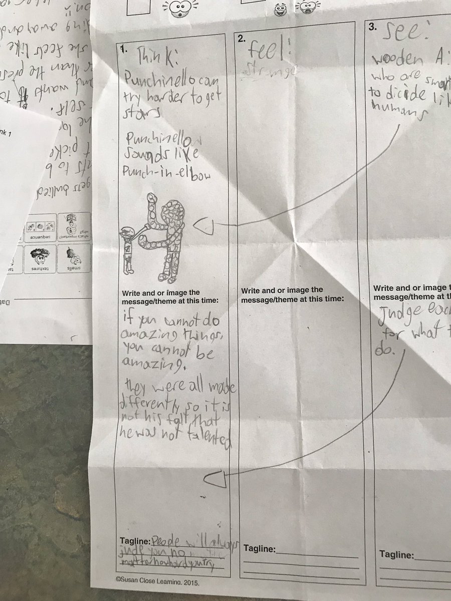 patriciampain's tweet image. Day 2 of working with the amazing, Apinder. Today we processed chunk 1 of our story by using the @SmartLearningCA tool: ‘see-feel-think &amp;amp; say’. Students set their goals based on their final task &amp;amp; off they went to capture as they read. #deeperlearning #competencydevelopment