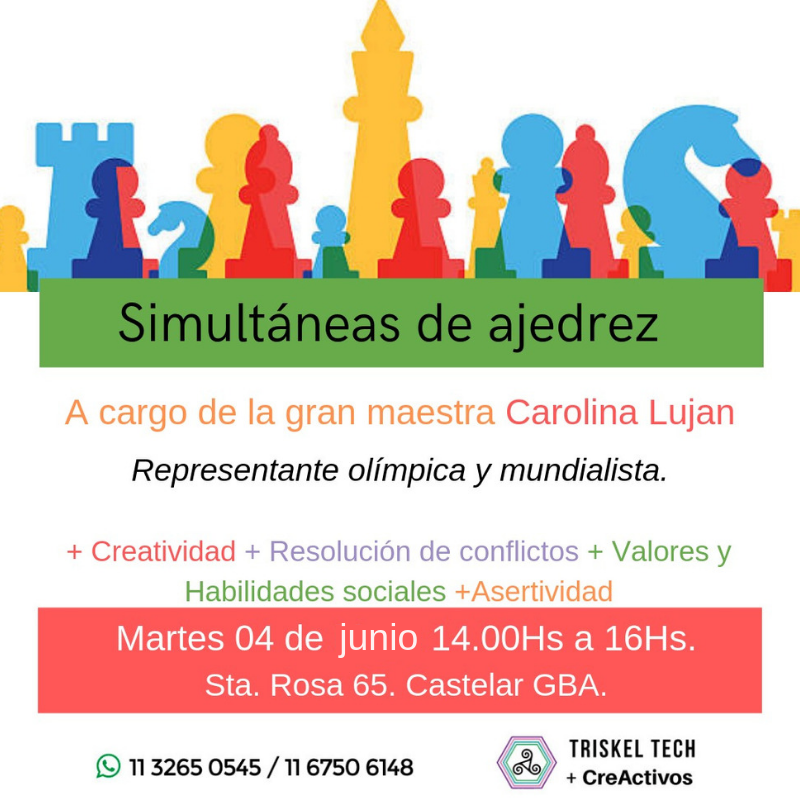 imcarolinalujan's tweet photo. Lxs espero en #TriskelTech, es una actividad abierta a la comunidad, gratuita y muy divertida! #Ajedrez #Tecnología #Youtuber #CreActivos #Escuela #Robotica https://t.co/svq1wkpTOI