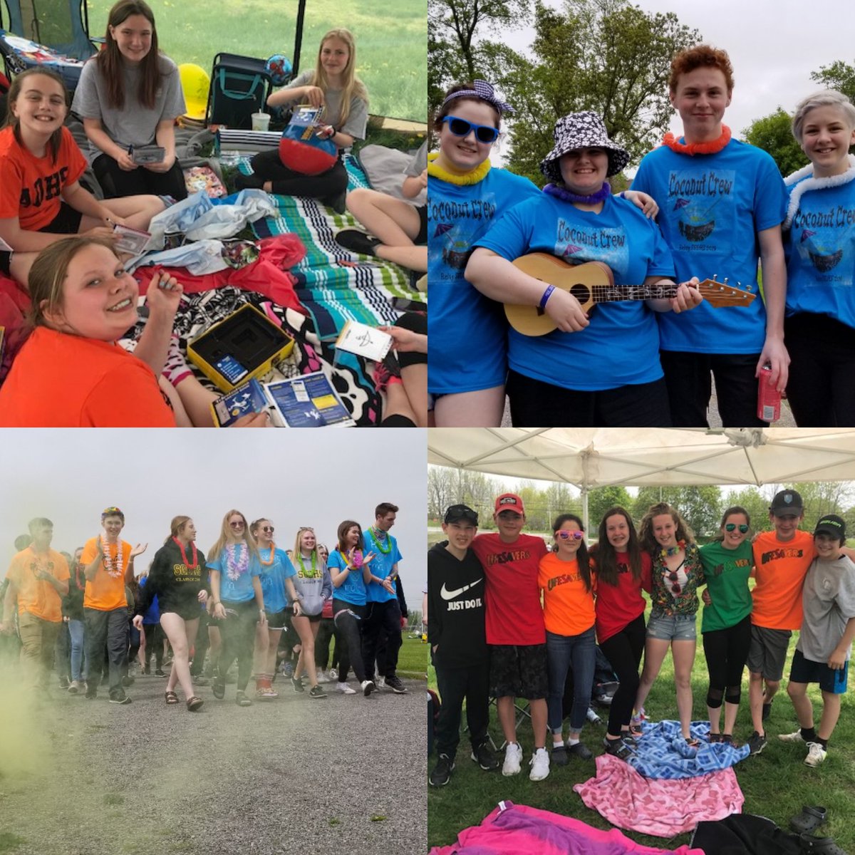 UCDSB's tweet photo. Relay for Life kicked off this morning at @SGGiants and @AlmonteDHS. The two schools have raised $48,000 already, with online donations still coming in. Way to go Giants and Bolts! #characteralways @SGDHSRelay @cancersociety https://t.co/yBVSwCJ3WL