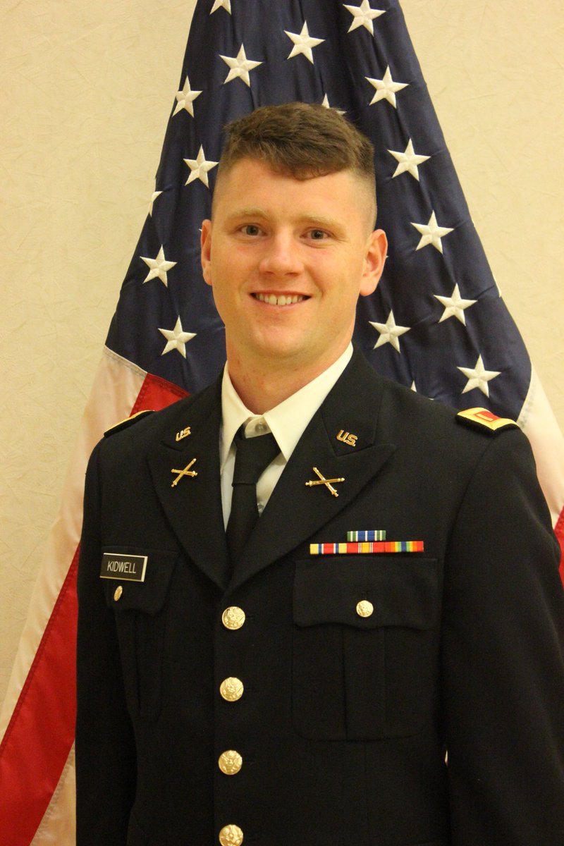 WVUAROTC1867's tweet image. 2LT Profile: Jacob Kidwell of Charles Town, WV, graduates with a B.S. in Industrial Engineering from @wvustatler . He will continue to serve in the WV Army @USNationalGuard as a Field Artillery officer. #ROTC #ClimbtoGlory #2LT