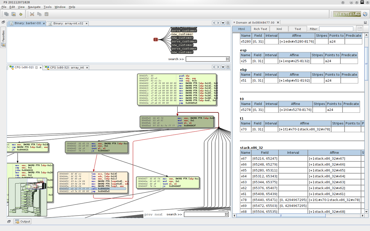 seguridadyredes's tweet photo. GUI for the #Bindead static analysis tool for binaries.
https://t.co/IEocGNQQ1U https://t.co/14jjL6mbTY