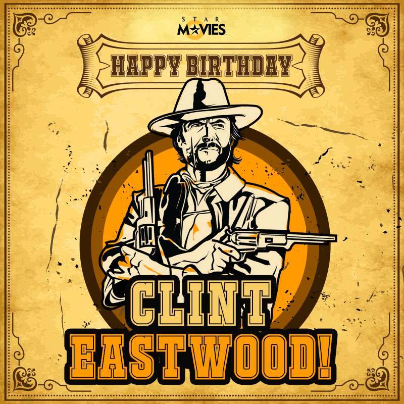 He\s one of the greatest gunslingers that Hollywood has ever known! Happy Birthday to Clint Eastwood! 