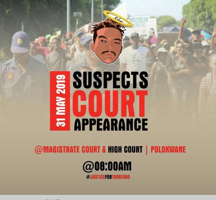 kgabomashiane's tweet image. Today is the court appearance for #JusticeforThoriso . Lest we forget! Let’s go and support.