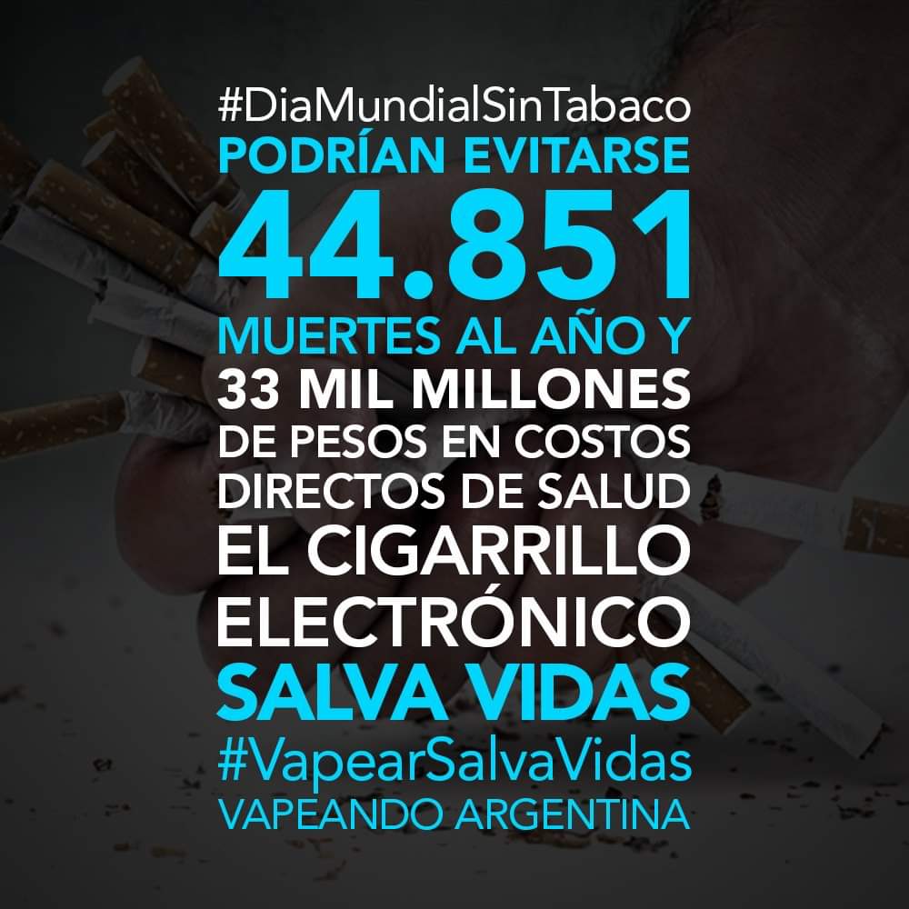 paulonoble's tweet photo. #CigarrilloElectronicoSalvaVidas
#DiaMundialSinTabaco
#ANMAT3226
#X2MFumadoresOlvidados https://t.co/f8oqu0yRgZ