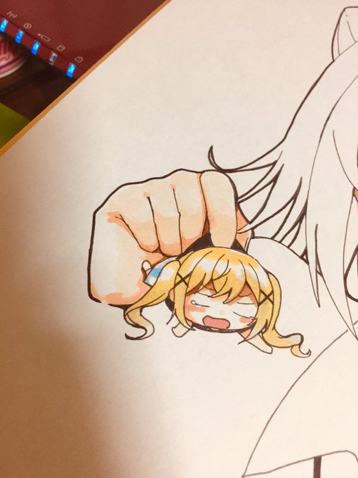 チラッと
学校に行った時しか進められない絵
コピック欲しい 