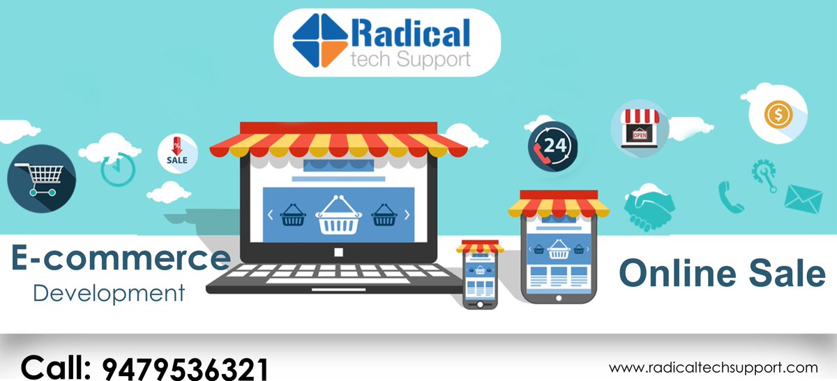 talk2rts's tweet image. Do you want to run your own online shopping portal? Here #Radical_Tech_Support is the best eCommerce design and development company.#Radical_Tech_Support provides eCommerce portal development services. You can sell your products online at your own online portal.