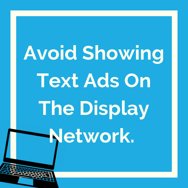 Efficient_Media's tweet photo. Avoid showing text ads on the display network. If you show text ads on a website that already has other attention-grabbing material. It probably won't be the thing that stands out and just lower your relevancy score. https://t.co/xkp4UxJwtD