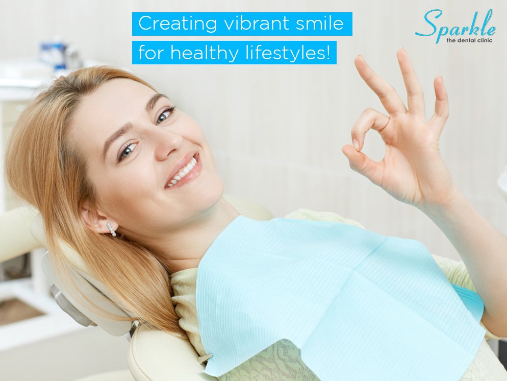A Vibrant #Smile Is the Reflection of a #HealthyLifestyle!
#DentalHygiene is a very important part of enjoying a Healthy Lifestyle.
Avail our restorative and preventive dental services, and keep the doctor away!
Visit: sparkledentalclinic.com
Call: 9730987134
#punedentalclinic