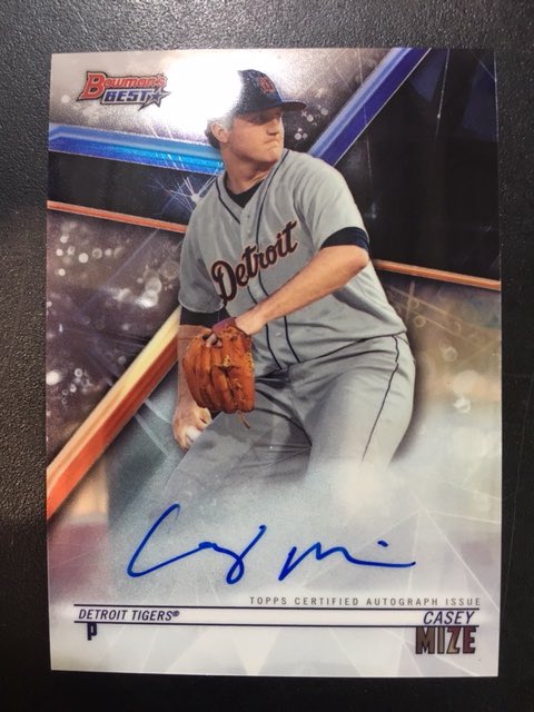LegendsSportsGR's tweet image. Customer Pulls

Ty B. with a solid pull today out of Bowman’s Best!! A Casey Mize auto. Nice pull Ty!

#Legends #customerpulls #Bowman #WhoDoYouCollect