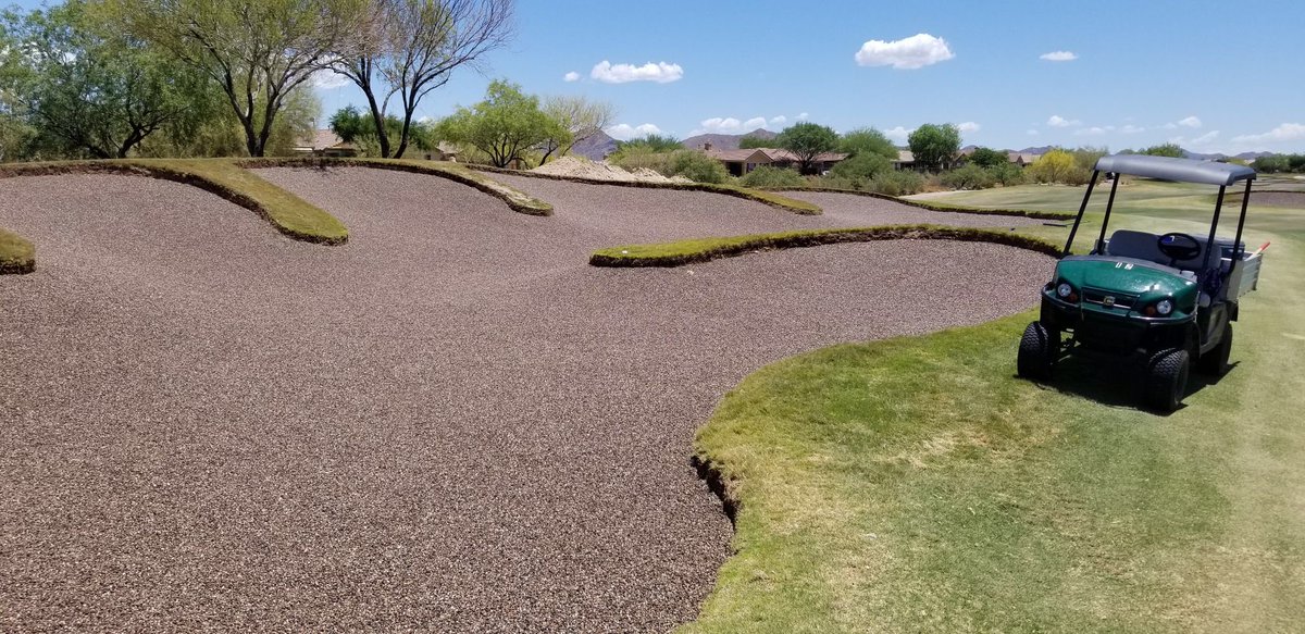 Bunkers getting the Better Billy Bunker treatment at Anthem CC in Anthem AZ